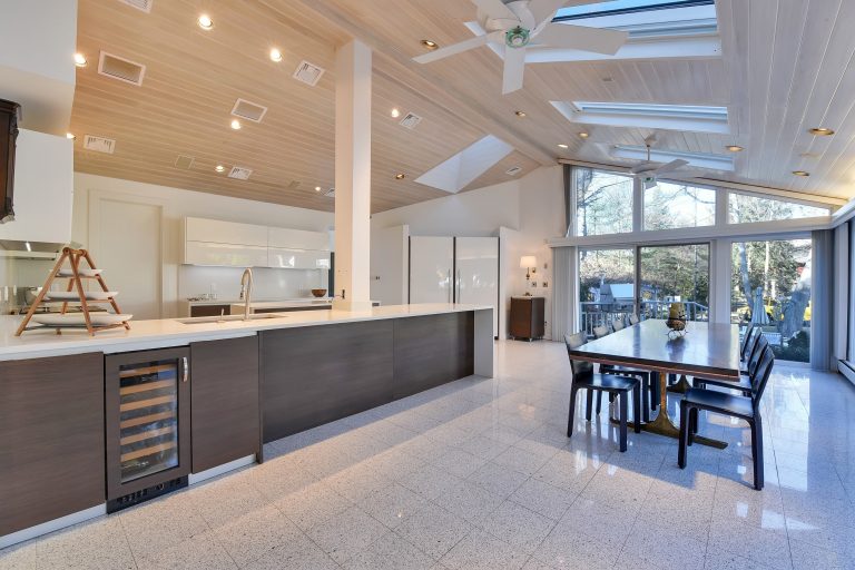 kitchen with great view