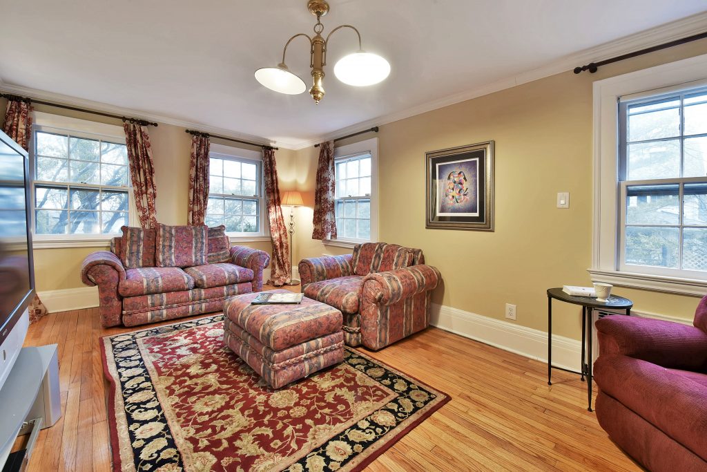 16 grandview terrace tenafly nj 07670 rental living room with two sofas 683p