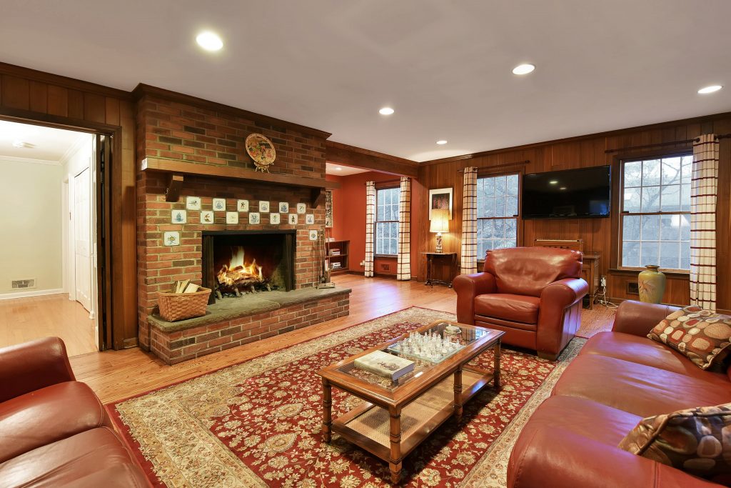 16 grandview terrace tenafly nj 07670 living room with fireplace right view 150p
