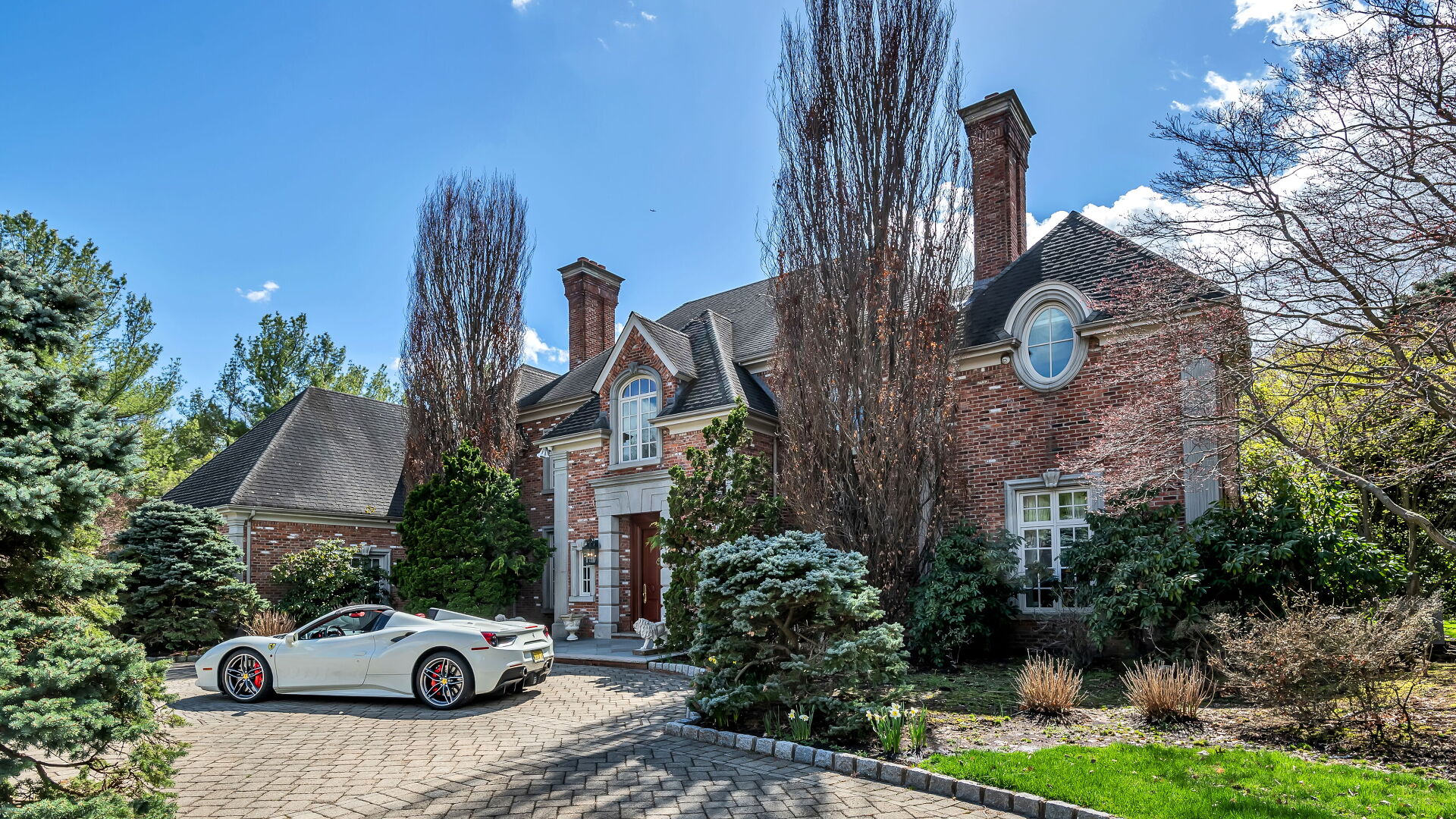 House with a car in front