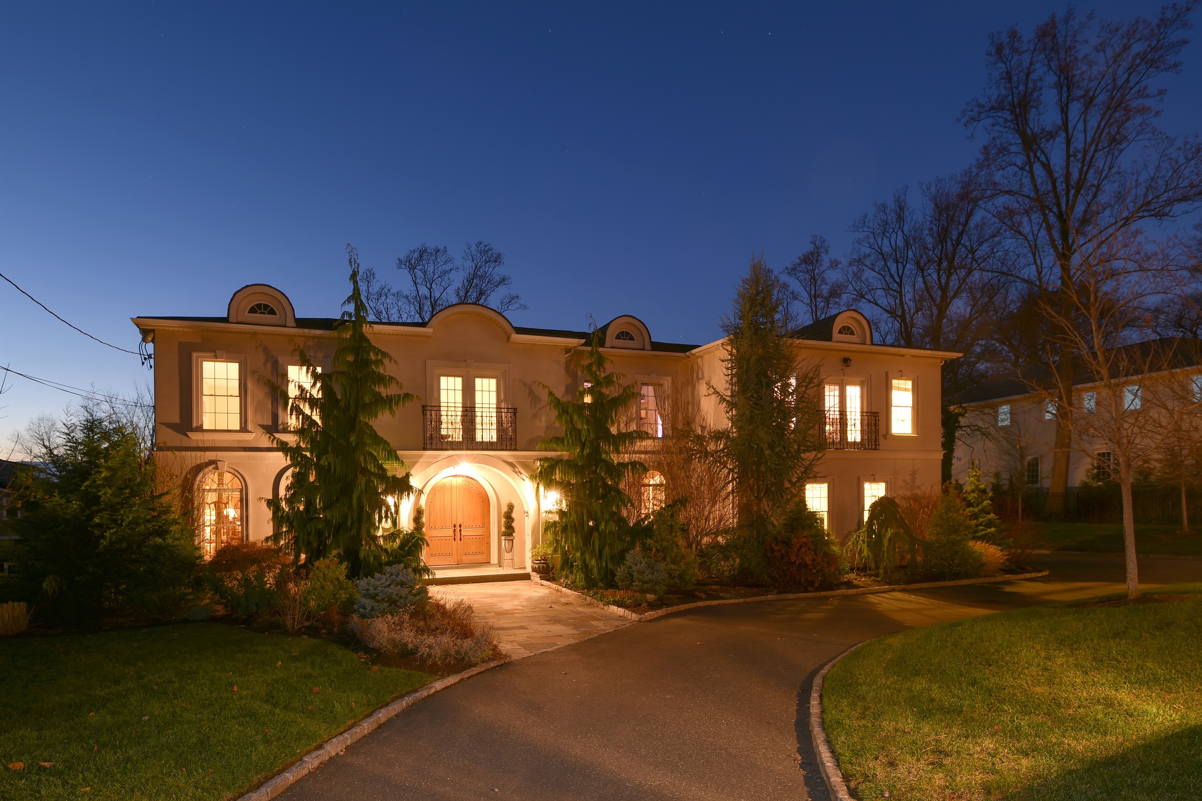 213 engle st tenafly nj 07670 front house night view 2