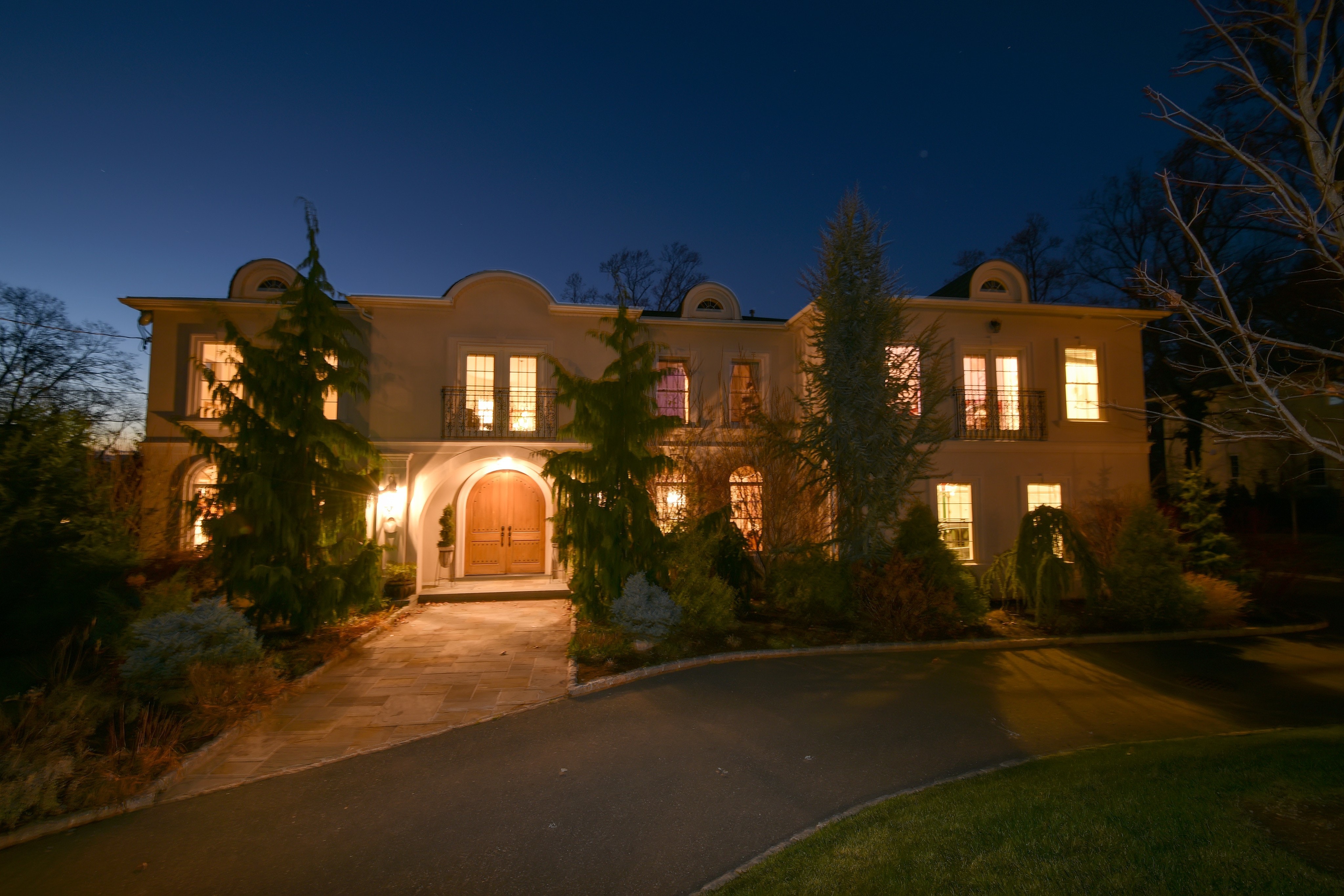 213 engle st tenafly nj 07670 front house night view 3