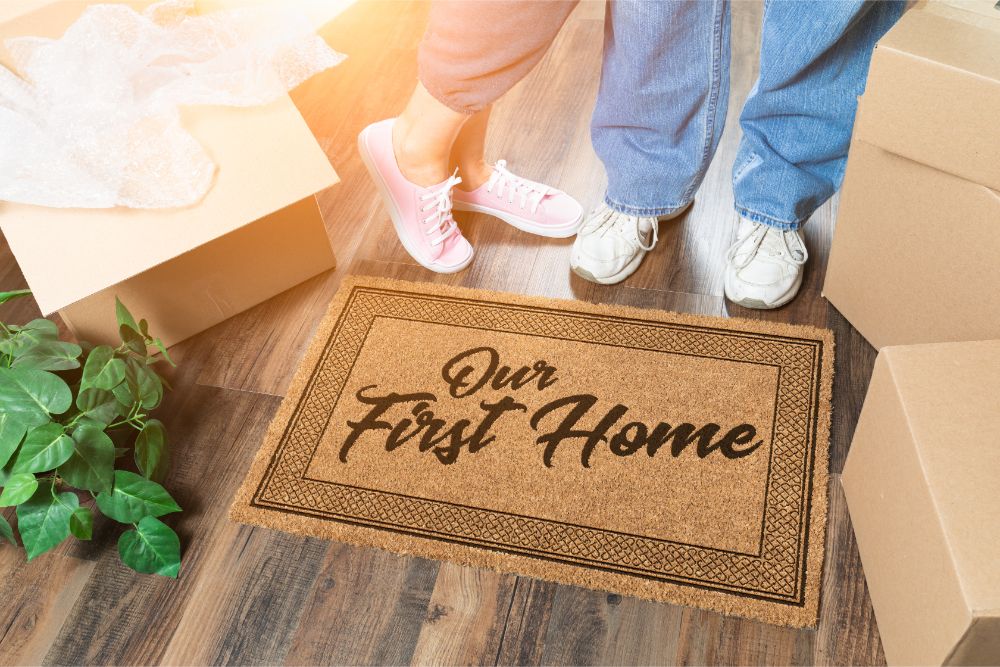 Couple purchased first home